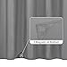 ALYVIA SPRING Waterproof Fabric Shower Curtain Liner - Soft & Light-Weight Cloth Shower Liner with Magnets, Hotel Quality & Machine Washable - Standard Size 72x72, Gray