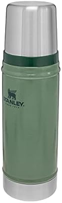 STANLEY Classic Legendary Botella Termica 0.47L - Mantiene Frío o Calor 15 Horas - Termo Cafe - Cantimplora Acero Inoxidable - Sin BPA - Apto Para Lavavajillas - Hammertone Green