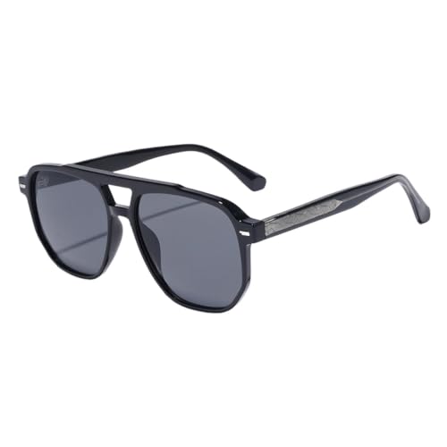 Lunettes de soleil rétro anti-éblouissement à grand pont protecteur