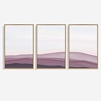 3 Piece Framed Canvas Wall Art Colorful Misty Canvas Prints Home Artwork Decoration for Living Room,Bedroom - 16