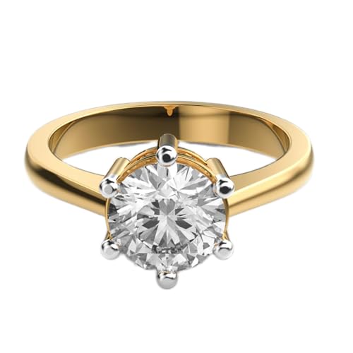 Bague moissanite ronde argent fini les bijoux ternes optez pour le luxe