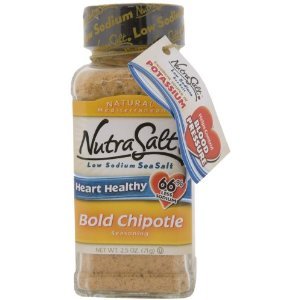 NutraSalt Bold Chipotle, 2.5-Ounce Containers (Pack of 3)