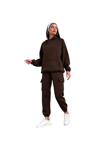 Image of KOTTY Women's Fleece Tracksuit | Comfortable Winter Coordset with Joggers & Hoodie | Soft Workout Wear for Walking, Trekking & Gym