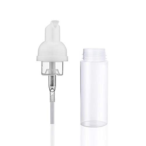 12 Pcs Empty Bottle Travel Soap Bottle | Plastic Foam Dispenser Bottle | Mini Foaming Soap Pump Dispenser for Cleaning, Travel, Cosmetics Packaging (2 oz)3