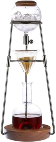 Tower Ice Coffee Maker Capacity Tea Tower,Cold Brew Drip Tower, Household Ice Brew Coffee Maker, Cold Brew Drip Tower, Adjustable Dripper, Stainless Steel Rack, Makes 2-4 Cups, Coffee Lover