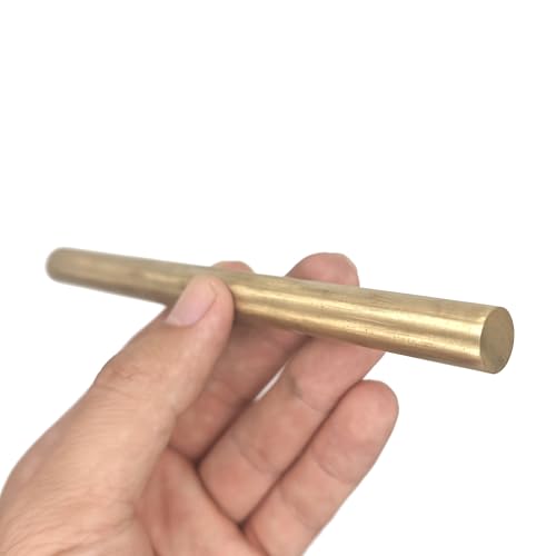 TUBENEXIAN 電気スパーク箸工芸とナイフハンドルリベット用の真鍮丸棒 CNC(22x250mm)