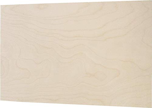 Premium Baltic Birch Plywood,3 Mm 1/8"X 12"X 18" Thin Wood 6 Flat Sheets With B/Bb Grade Veneer For Diy Arts And Crafts,Woodworking,Scroll Sawing Projects,Painting,Drawing,Laser Cutting Projects #TOP5
