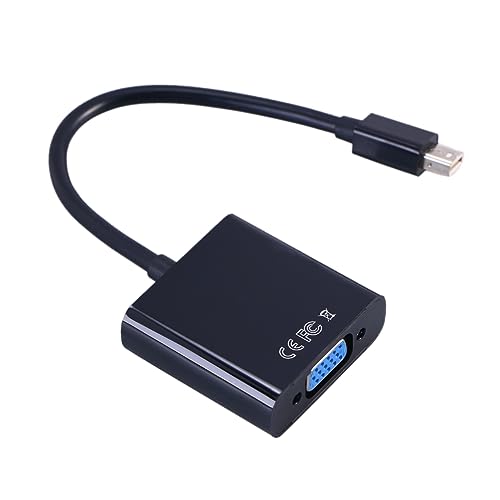 Homoyoyo Adattatore Mini Displayport Vga Converter Alta Prestazione Senza Alimentazione Esterna Cavo Vga Per Collegare Monitor Compatibile Con Proiettori