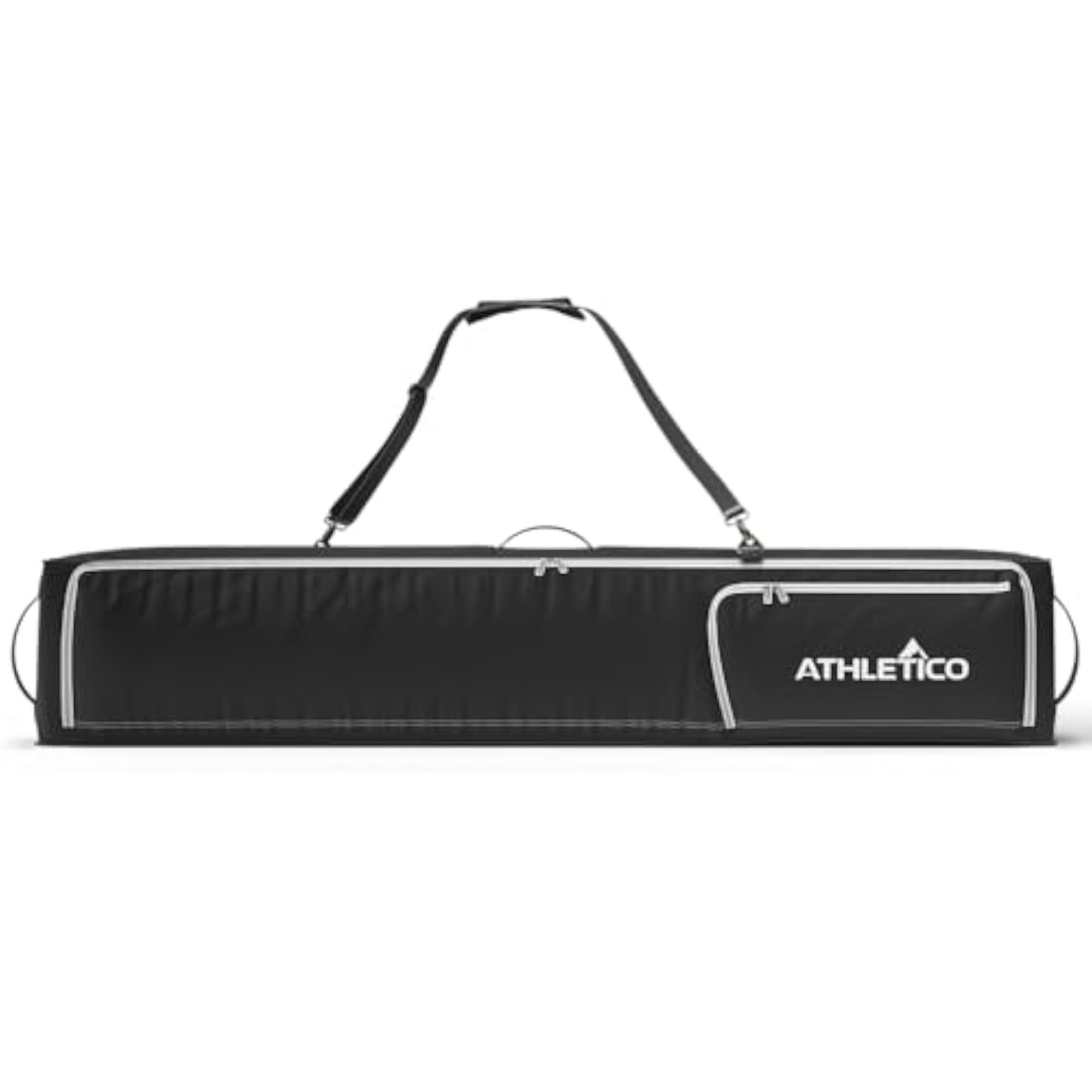 Rolling Double Ski Bag, Padded Ski Bag with Wheels