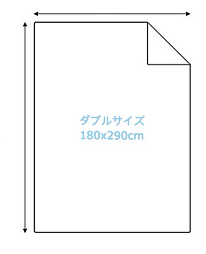 Amazon｜綿100％180x290cmフラットシーツダブルサイズ、白ホワイト