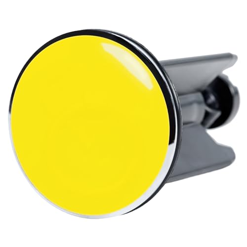 Sanilo Waschbeckenstöpsel Gelb, schöner Stöpsel für das Waschbecken, universal mit Motiv