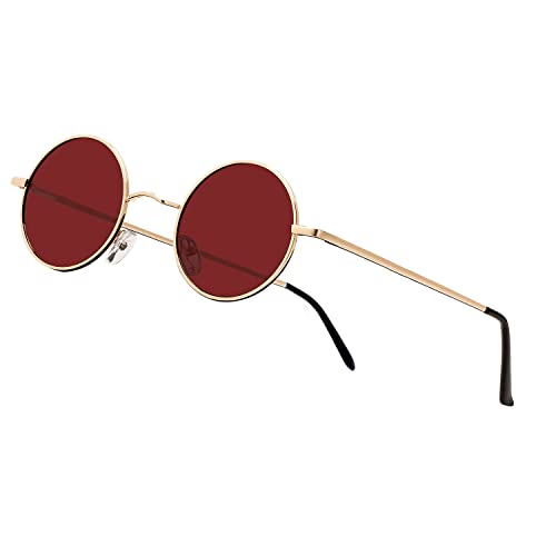 Image of Vintage Small Round Polarized Hippie Sunglasses for Men Women Circle Sun Glasses NP1002