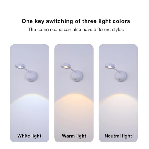 Luz nocturna LED para pasillos oscuros con batería USB que evita taladrar la pared 5