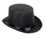 Loftus Dumb and Dumber Felt Style Top Hat - Black Costume Top Hat