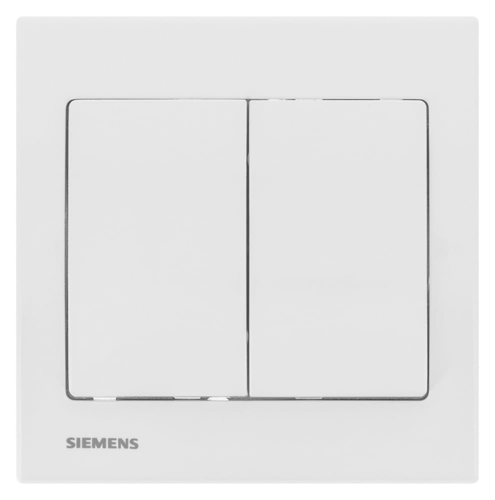 Double Poussoir Blanc Delta Iris Plaque basic