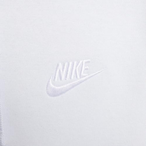 Image of Nike Mens Sportswear Club Fleece Pullover Hoodie (US, Alpha, XX-Large, Regular, Regular, Football Grey /Football Grey /White)