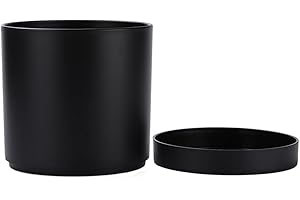 Stylish 7 Inch Black Planter