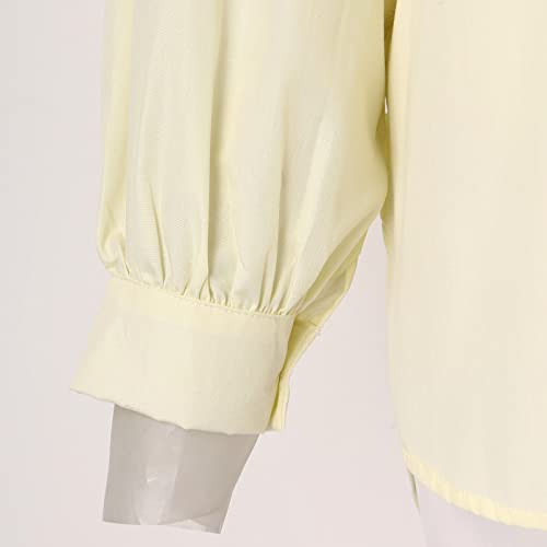 Cardigã feminino casual de cor sólida com lapela multicolorida, manga comprida, com botões, camisa d