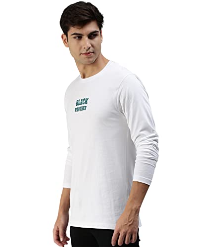 Image of Veirdo Pure Cotton Full Sleeves Round Neck Cool & Stylish Graphic Printed T-Shirt for Men & Boys