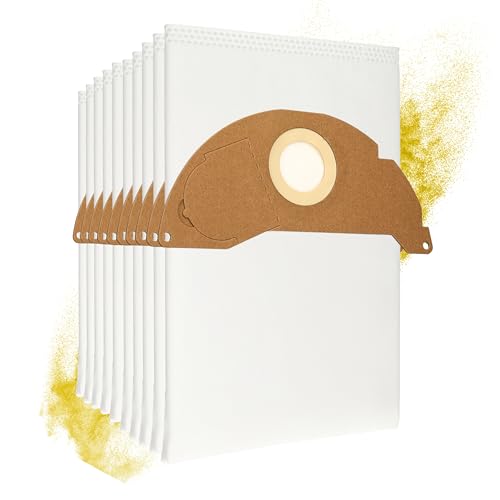 10 Bolsas para compatible con aspiradora Kärcher Aspirador Serie WD 2 & MV 2, WD 2.200, WD 2.250 alternativa a la original 6.904-322.0