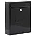Price comparison product image Burg-Wachter MB05BK Black Compact Wall Mounted Galvanised Steel Postbox - 26x33x9cm