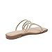 vodvob Women's Rhinestone Flat Sandals Slip on Memory Foam Sandals Open Toe Slide Sandals