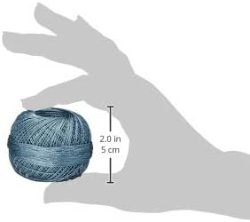 Liz Metallic Size 20 Thread 155 yrds 25 grams, Steel Blue