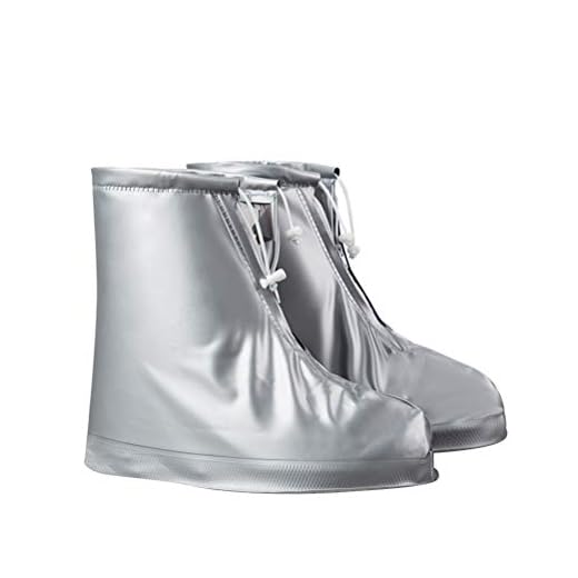 Galochas De Bota De Chuva Esportiva Sapatos De Capa De Prata Capas De Chuva Para Sapatos Galochas Dobráveis Capas Para Botas De Chuva Antiderrapante Homem e Mulher Capa Protetora