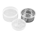 QUXVUIS Jarra para lavar aceite de reloj Kit de engrasador relojes Accesorios Limpia eficazmente las piezas del movimiento y mejora el rendimiento Kit reparación Olla limpieza aceite con tapa