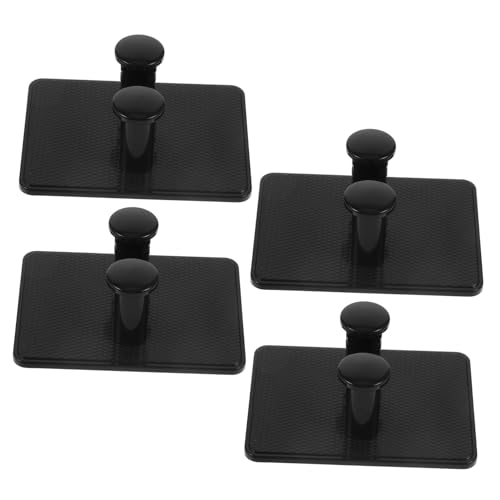 SOESFOUFU 4pcs Wall-mounted Razor Holder Stand Brush Holder Abs Material Bathroom Razor Storage Rack Safety Stand Easy to Clean