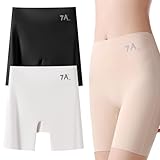 Genérico Choosemuc Underwear, Choosemuc High-Waist & Butt-Lifting Ice Silk Panties, 3-in-1 Panty Shorts Invisible (2pcs C,L)