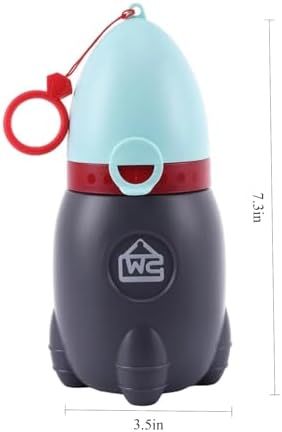 Lightweight Portable Urinal for Kids-Rocket Toy Design Emergency Potty for Toddler, Easy to Carry Travel Potties for Car Camping, Leak-Proof Children Urinal Potty Training Aid (green2)