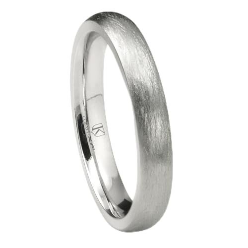 Titanium Kay Cobalt XF Chrome 4MM Italian Di Seta Finish Dome Wedding Band Ring Sz 8.5 SN#781