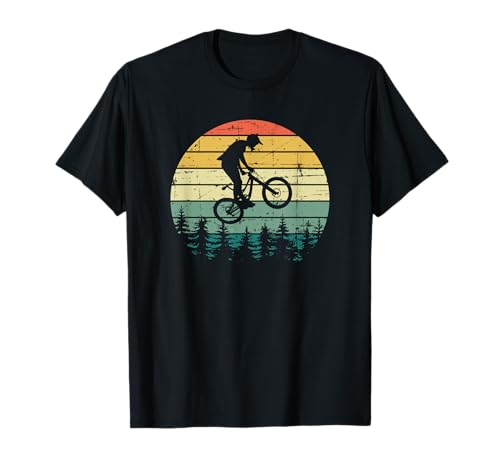 Vintage Retro Mountain Bike MTB Downhill Biking Camiseta