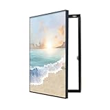 Electrical Panel Cover Decoration - Aluminum Frame, Hidden Circuit Breaker Panel Decorative Painting, Fuse Box Cover Cabinet Adapts to Different Interior Decoration Styles (19.7x27.6in)
