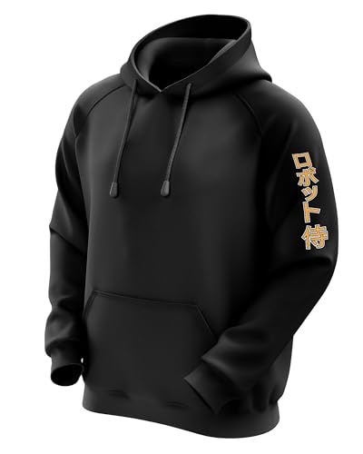 Image of fanideaz Mens Cotton Anime Sleeve Printed Hooded Sweatshrits for Men