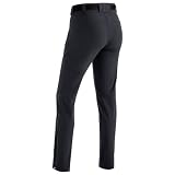 Maier Sports Lana Slim damskie spodnie outdoorowe czarny czarny 24