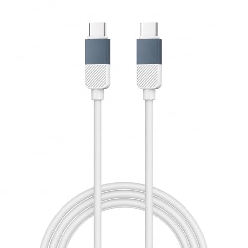 Image of Type C to Type C Silicone Cable | 60W Fast Charging & Sync | Soft Anti-Tangle Design | Universal Compatibility | Smartphones & Tablets | Blue