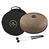 Sonic Energy Steel Tongue Drum – 12“ Sound instrument in G Major – For Meditation, Yoga, Percussion – Vintage Brown Coated Steel – Including Mallets and Bag (STD3VB) #1
