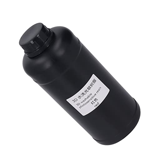 Resina 3D Lavable Con Agua de 1000 ml para Impresoras LCD y DLP (Rojo) - Excelente Fluidez y Rendimiento - Fernando Cortés