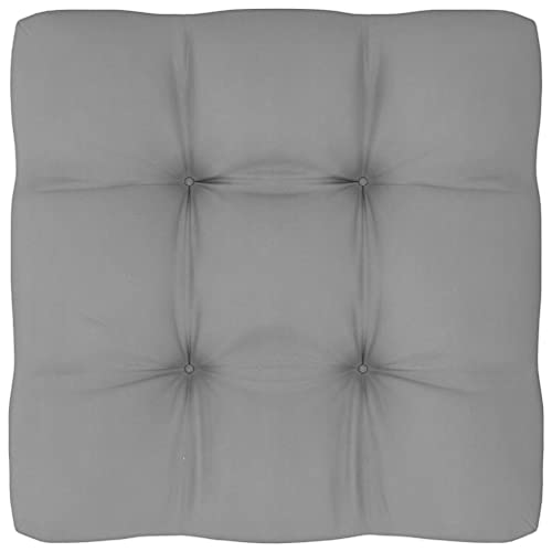 Palettensofa-Kissen,Palettenmöbelkissen,Ersatzpolster,Garteneinrichtung-Kissen,Gepolstertes Sitzkissen,Bodenkissen,für Outdoor und Indoor,Universellen Design,Grau 60x60x10 cm Cover