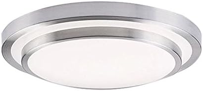 AFSEMOS 11.8-Inch LED Flush Mount Ceiling Light,32W LED Ceiling Lights, Cool White 6000K 2600LM, Lighting for Kitchen, Hallway, Office, Corridor, Flush Ceiling Light, Round LED Panel Light