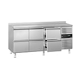 GGM Gastro | KTJ187AND6 | Kühltisch ECO - 1795x700mm - mit 6 Schubladen & mit Aufkantung
