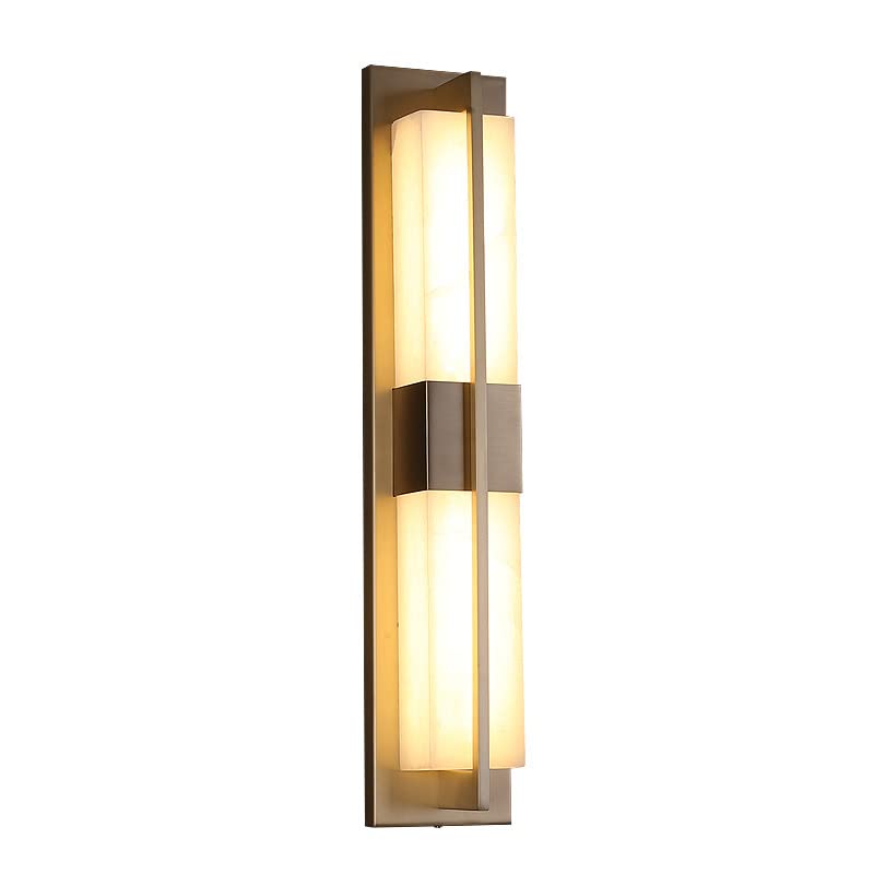 Lámpara de pared para villa y balcón con elegante acabado dorado