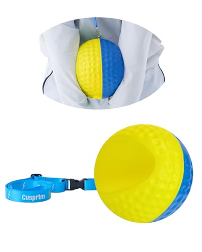 Cusprtm Upgraded Golf Training Aid Ball with Premium Lanyard -