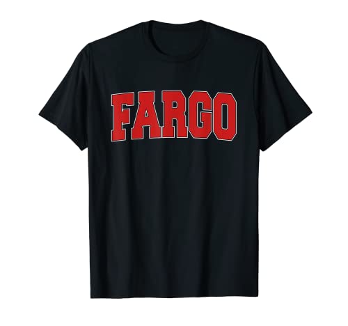 FARGO ND NORTH DAKOTA Varsity Style USA Vintage Sports T-Shirt
