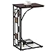 Produktbild Yaheetech Beistelltisch Stabiler Couchtisch C- Form Kaffeetisch Teetisch Industrial Design Wohnzimmertisch mit Ablage, 21 x 30,5 x 53 cm