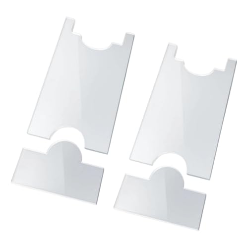 Protectores de pared acrílicos con almohadillas transparentes 2