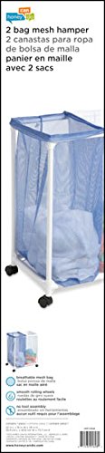 Honey-Can-Do 2 Bag Mesh Laundry Sorter, White #TOP3