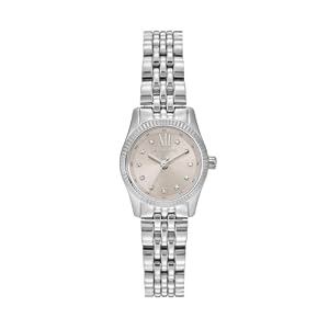 Michael Kors Petite Lexington Pavé Silver-Tone Watch MK4843